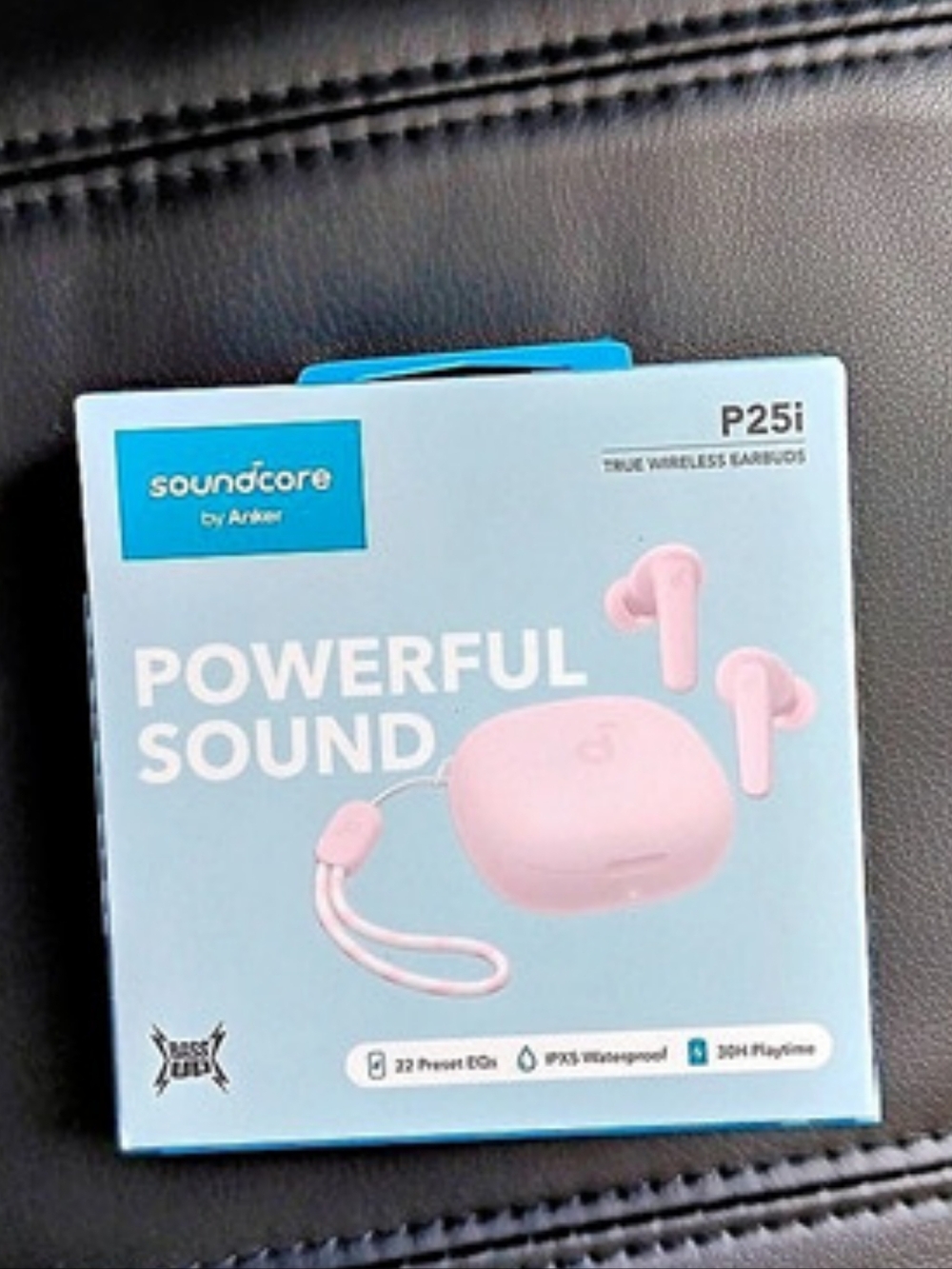 New Soundcore by Anker P25i Pink Portable Bluetooth Powerful Wireless Earbuds